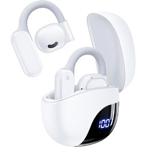 ترجمة AI سماعات الأذن في الوقت الفعلي 163 لغة 80H Playtime Translator Ear Buds AudiFonos Traductores Inglés Español Wireless Amphone Headphones Bluetooth for Travel Business Meeting Learning White