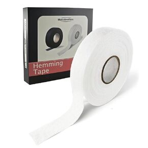 Hemming Tape - 3/4 INCH x 32 Yards - Extra Strong - Iron-On Hem Tape Adhesive - 60GSM Hemming Tape for Pants, Iron Hem Tape No Sew, Washable Hem Adhesive Tape (White, 32 Yard X 1 Roll)