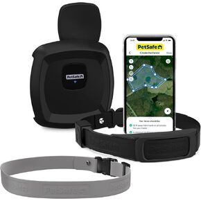 PetSafe Guardian GPS Dog Fence – No Subscription – Create Your Own Wireless Fence for Dogs – for Yards 3/4 Acres or Larger – World's Safest GPS Dog Fence Tech – New, Redesigned Collar
