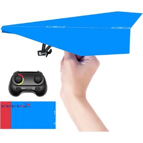 طائرة ورقية RC ، مجموعة طائرة التحكم عن بعد DIY مع ورق ملون ، لعبة سهلة ذبابة سهلة للأطفال (Birdy-X 2.0)