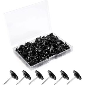 150PCS Clear Thumb Tacks, Standard Clear Push Pins Steel Point and Transparent Plastic Head for Bulletin Board, Fabric Marking, Crafts and Office Organization… (Clear)