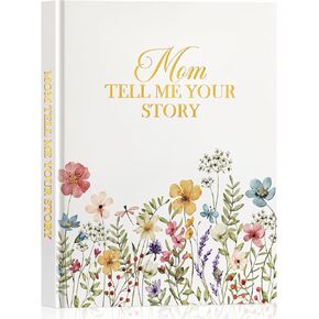 Lanpn Mom Mom Life Story Book Journal With 270+ مطالبة ، مجلة Mother Mother Story Mosts ، Book Mome Memory Enirloom Book لملءها ، عيد ميلاد عيد الأم هدية عيد الميلاد للأم