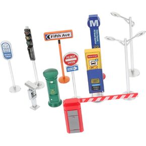 TOYANDONA 1 Set Traffic Barricade Model Traffic Light Toy Street Road Signs Playset Road Signs Game Mini Cones Toy Road Signs Mini Road Cones Cognition Toys Traffic Sign Toys for