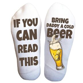 Beer Socks, Funny Socks for Men and Women, Novelty Beer Lovers Gift Ideas Christmas Birthday Valentines Day Gifts for Adults