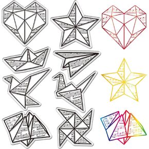 CRASPIRE Diary Journal Clear Stamp for Card Making Words Transparent Rubber Stamps Reusable Mixed Shapes Silicone Stamp Crafting DIY Scrapbooking Photos Album Decorative Stamp Sheets