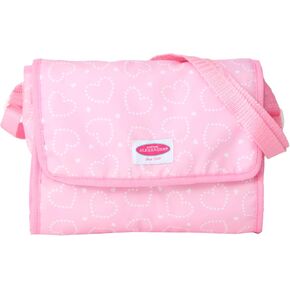 Madame Alexander On-The-Go Diaper Bag Essentials Set for Dolls, Pink Hearts