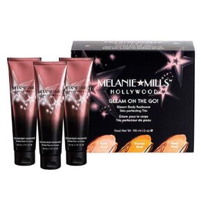 Mini Moisturizing Body Makeup Gleam on the Go Kit - Rose Gold, Bronze Gold, Deep Gold, 1 fl.oz. each