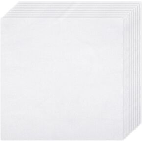 10 PCS Embroidery Fabric, Pre-Cut White Natural Cotton Embroidery Cloth Fabric, Embroidery Cloth Squares for Embroidery Garment Craft (7 × 7 Inch)