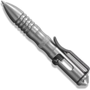 Benchmade - 1121 قلم مختصر ، نمط Knurling المريح ، مقبض الفولاذ المقاوم للصدأ المصقول