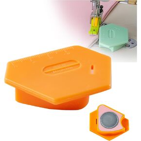 Magnetic Seam Guide for Sewing Machine,Polygonal Multifucntional Seam Guide Hemmer with Scale,Universal Seam Guide, Hemmer Guide,Sewing Accessories & Supplies (3pcs)