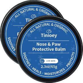 2 Pack Dog Paw Balm Dogs Lick Safe (2.3oz*2) | 100% Natural & Organic Cat Dog Paw Pad Balm | Dog Nose Balm for Dry Nose | Paw Moisturizer Snout Soother for Dogs | Dog Accessories Pet Supplies