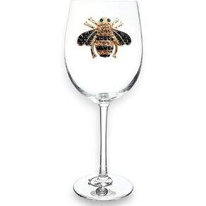 THE QUEENS' JEWELS Purple Butterfly Jeweled Stemmed Wine Glass, 21 oz. - Unique Gift for Women, Birthday, Cute, Fun, Not Painted, Decorated, Bling, Bedazzled, Rhinestone in Saudi Arabia