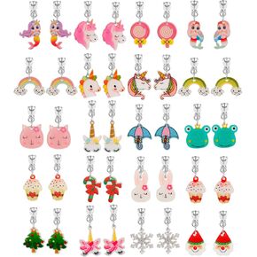 20 Pairs Clip on Earrings -Cute Clip Earrings Hypoallergenic,Dress-Up Accessorie