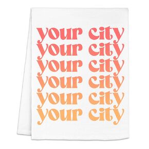 Charlotte Blue Ombre Dish Towel, Funny Kitchen Towels, Cotton Dish Towels for Kitchen Drying, New Home & Apartment Essentials, White Dish Towel