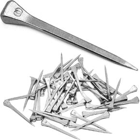E3 Horseshoe Nails 50 Pcs 1.7 Inches Low Carbon Steel Horse Hoof Nails Horse Training Supplies Tool for Securing Firmly