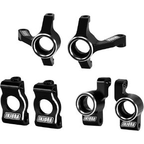 INJORA Aluminum Front Steering Knuckles, Caster Blocks C Hubs and Rear Hubs for Buggy Losi Micro-B/Micro-T