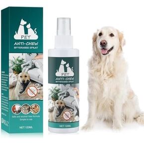 Bitter Apple Spray for Dogs to Stop Chewing, No Chew Spray for Dogs, Pet Corrector Spray, Stops Chewing and Licking of Furniture, Bandages, Dog Training & Behavior Aids Spray, Indoor & Outdoor Use