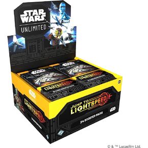 Star Wars: Unlimited TCG Jump to Lightspeed Booster Display (Set of 24 Booster Packs) - Trading Card Game for Kids & Adults, Ages 12+, 2+ Players, 20 Min Playtime, Made by Fantasy Flight Games