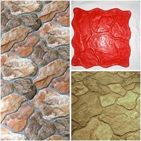 Sabina - Mat Stamp Texturing Skin Slate Pattern Stone Decorative Concrete Cement Imprint Texture Stamp Mat Polyurethane Stamping