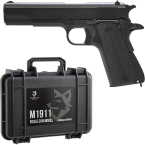 Miniature M1911 Model Kit 1:1.65 Scale - Metal Build Model Set for Desktop Display - Gift for Model Enthusiasts & Collectors - No Shooting Function (Sliver)