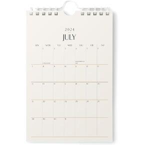 Karto Mini Wall Calendar 2025 - Vertical 6x9 inch Runs Until June 2026 - Small, Versatile and Easy Planning with the Aesthetic Desk Monthly Calendar - Beige