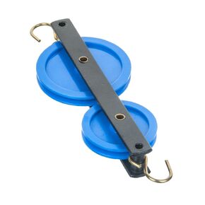 Eisco Labs Plastic Pulley, Double in Tandem, 50mm and 38mm Dia.