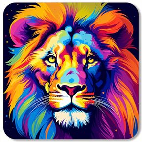 Majestic Lion Jungle King Wildlife Art Design Rubber Gaming Mouse Pad-9.5 × 7.9 بوصة غير قابلة للانزلاق للمكتب وأجهزة الكمبيوتر وأجهزة الكمبيوتر المحمولة (Design 4)