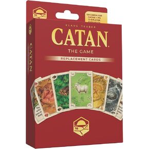 CATAN Base Game Card Accessory (6th Edition) Complete Replacement Set with 95 Resource Cards & 25 Development Cards, Made Studio