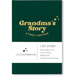 مجلة Mom's Story Journal (Hardcover) - تذكار للعائلة مع + 250 مطالبة ومسائل لمشاركة قصة حياتها وذكرياتها ، عيد الأم العاطفي ، فكرة هدية عيد الميلاد