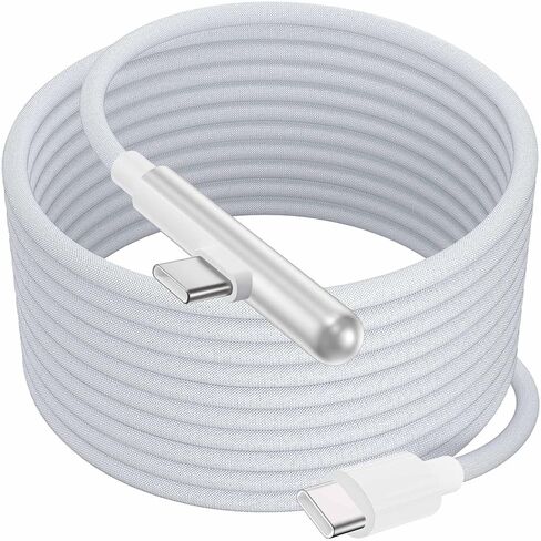 240W USB C to USB C Cable for Macbook Air Pro Laptop, 10ft Type C Woven Charge Cable Ultra-Fast Charging Right-Angle USB C Charger Cord for iPhone 15 16 Pro Max Plus iPad Pro Samsung S24 S23 S22 Ultra in Saudi Arabia