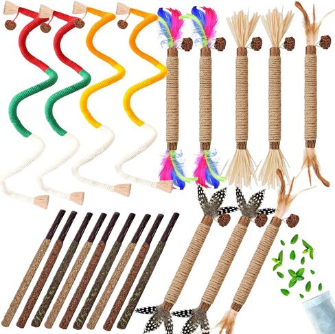 6Pcs Cat Toys Cats Grass Treat for Indoor Cat Edible Grass Kitten Toys Kitty Chew Grass Sticks for Teeth Kitten Snack in Kuwait