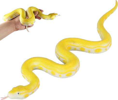 LRCXL Realistic Fake Snakes Toy Soft Rubber Snakes to Keep Birds Away - Rattlesnake Toys for Garden Props to Keep Birds Away, Scare Squirrels, Mice, Pranks Halloween Decoration Props in Saudi Arabia