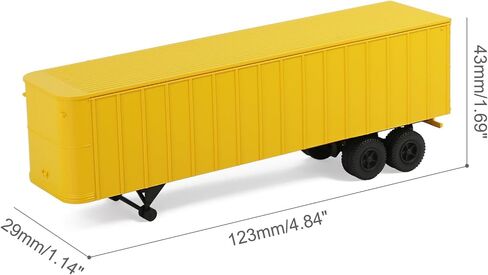 C8766 2 Units Trailers HO Scale 1:87 Model Trailer for Railway Tractor (Silver) in Saudi Arabia