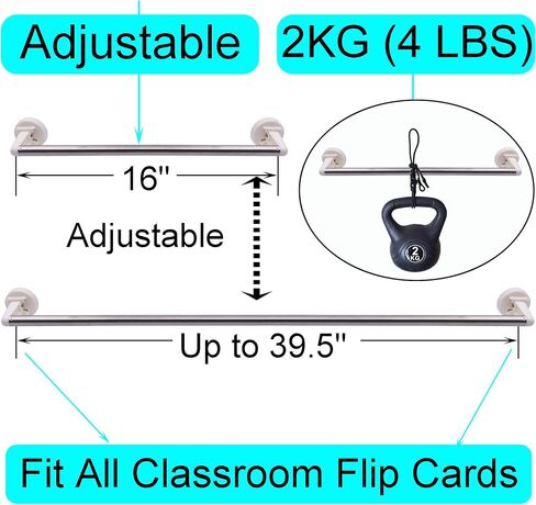 Yyst Classroom Flip Malendar Holder Bulletin Board Flip Holdar Holder Classe Cards Bards (لا يوجد تقويم - قضيب مغناطيسي -1) in Kuwait