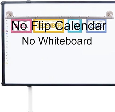 Yyst Classroom Flip Malendar Holder Bulletin Board Flip Holdar Holder Classe Cards Bards (لا يوجد تقويم - قضيب مغناطيسي -1) in Kuwait