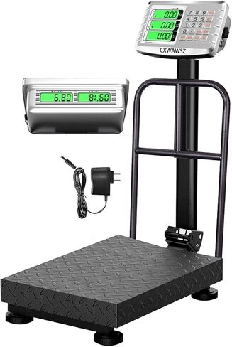 660 lb Industrial Platform Scale Weight Shipping Scale 0.1 LB Accuracy Postal Scale for Packages Luggage Weighing with Price Computing Counting, Kg/LB Switching LCD Display in Saudi Arabia