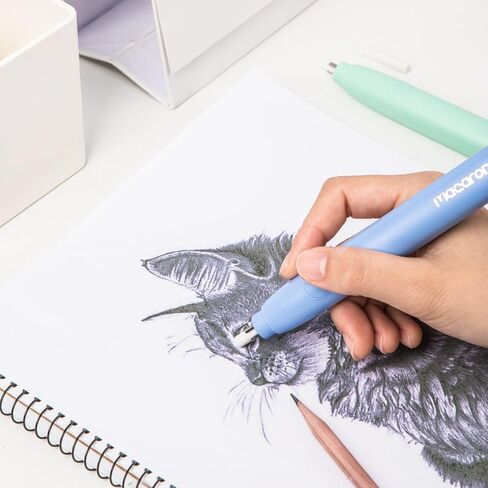 2PCS Electric Eraser, Electric Erasers for Artists with 40 Refills, Battery Operated Eraser, Electric Eraser Kit for Drawing, Art, Painting, Sketching, Drafting Pencils in Saudi Arabia