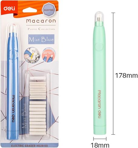 2PCS Electric Eraser, Electric Erasers for Artists with 40 Refills, Battery Operated Eraser, Electric Eraser Kit for Drawing, Art, Painting, Sketching, Drafting Pencils in Saudi Arabia