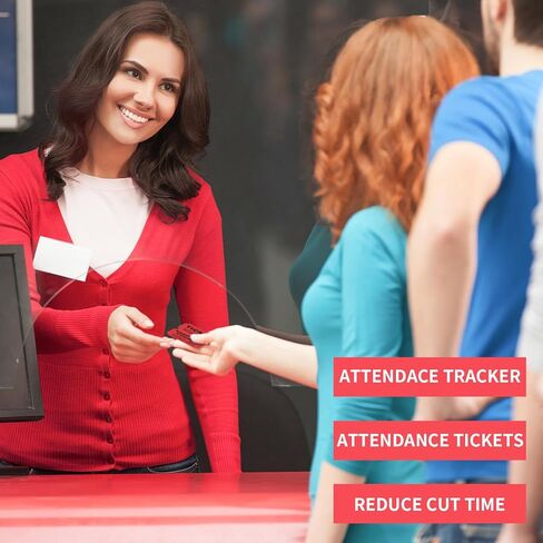 L LIKED 2000 Raffle Tickets Double Rolls 50/50 Stub Tickets with Consecutive Numbers 1000 Pairs per Roll,2 Rolls-Green,Red in Kuwait