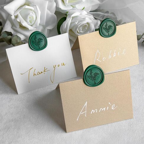 60 Pcs Emerald Green Wax Seal Stickers, Wedding Invitation Accessories Envelope Stickers - Self Adhesive Envelope Seals, Peferct for Invitation, Gift Box Craft Wrapping, Christmas Cards Decor in Kuwait