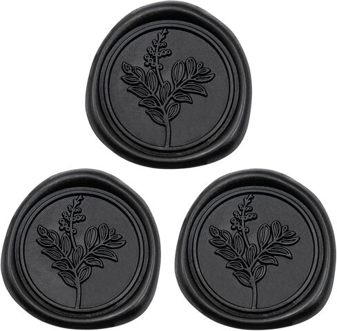 60 Pcs Emerald Green Wax Seal Stickers, Wedding Invitation Accessories Envelope Stickers - Self Adhesive Envelope Seals, Peferct for Invitation, Gift Box Craft Wrapping, Christmas Cards Decor in Kuwait