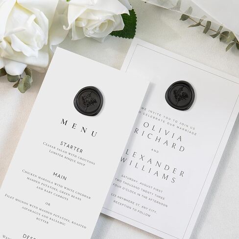 60 Pcs Emerald Green Wax Seal Stickers, Wedding Invitation Accessories Envelope Stickers - Self Adhesive Envelope Seals, Peferct for Invitation, Gift Box Craft Wrapping, Christmas Cards Decor in Kuwait