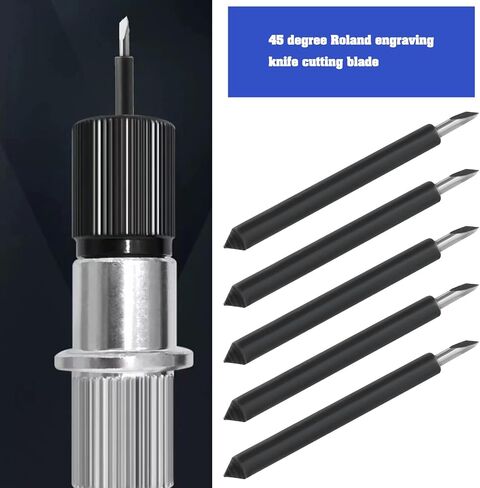 Create idea 15Pcs Vinyl Cutting Blades 45 Degrees Fine Point Blade Compatible with Cricut Maker Maker3 Compatible with Explore Air Air2 23.8x17.3x4.7mm(Gold) in Saudi Arabia