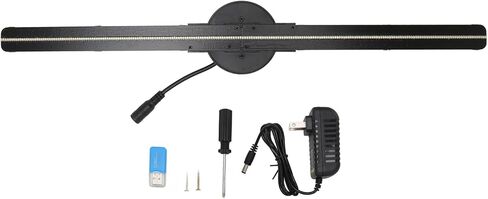 3D Hologram Fan,2000x224 Resolution Projector,LED Beads,HD Display,Custom Video Editing,Remote Control, for Business, Store, Party (US Plug) in Kuwait