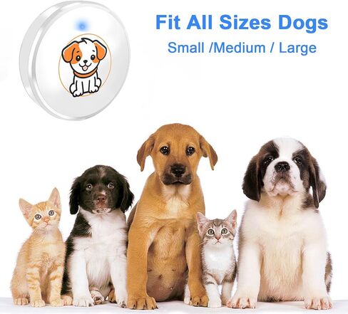 SURFOU Dog Door Bell for Dogs Go Outside Wireless Doggie Door Bell for Dog Puppy Training 2 Transmitters 2 Receivers Dog Doorbell with 55 Ringtones 5 Adjust Volume Levels LED Flash IP55 Waterproof in Saudi Arabia