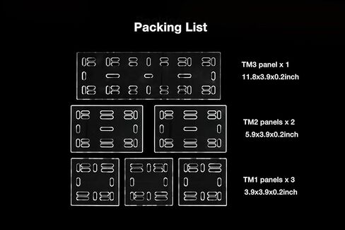Guinealoft ™ TM Multipack DIY لوحات (أصفر) - تشمل 3 ألواح TM1 ، 2 لوحات TM2 ، لوحة واحدة TM3 ، لوحات DIY لبناء هياكل لعب - قم بزيارة متجر Guinealoft للمزيد in Kuwait
