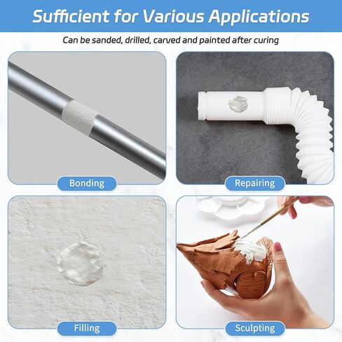 Epoxy Putty Sculpt Clay, 2 Part (A & B) High Adhesive Modeling Compound for Sculpting Modeling Building Repairing Self-Hardening Epoxy Clay Sculpt Pool Putty Repairs Metal Wood Tile Ceramics (Natural) in Saudi Arabia