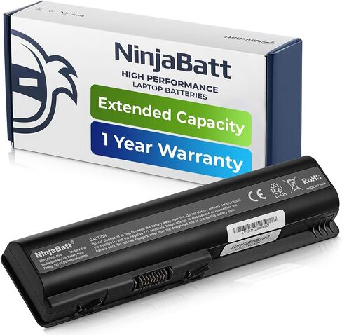NinjaBatt Battery for HP 8540W 493976-001 8740W 8540P AV08 8530P 8530W 8730W HSTNN-LB60 458274-363 458274-421 458274-422 HSTNN-I43C HSTNN-OB60 HSTNN-W46C High Performance [8 Cells/4400mAh/63Wh] in Saudi Arabia