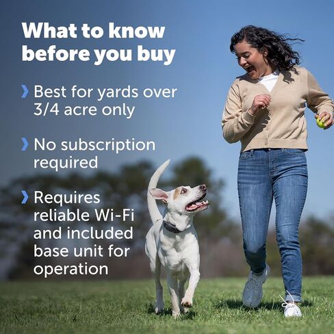 PetSafe Guardian GPS Dog Fence – No Subscription – Create Your Own Wireless Fence for Dogs – for Yards 3/4 Acres or Larger – World's Safest GPS Dog Fence Tech – New, Redesigned Collar in Saudi Arabia
