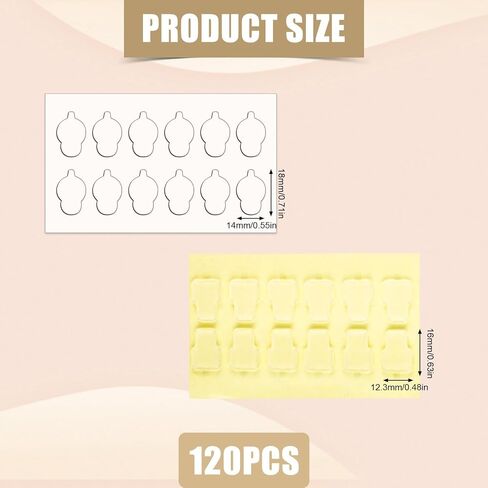 60pcs Adhesive Tapes for Sonny Baby, Double Sided Clear Adhesive Pads Mini Figure Clear Glue Sticky Putty Replacement for Sonny Angel Doll in Saudi Arabia